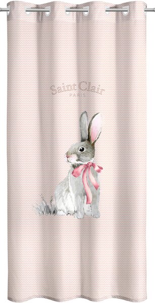 Παιδική Κουρτίνα (160x240) Με Τρουκς Saint Clair Lapin Pink