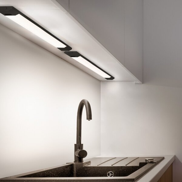 OSRAM Λάμπα LED Linear Edge Sensor 50 cm μαύρη CCT, ρυθμιζόμενος, Μαύρο, Κουζίνα, Αλουμίνιο