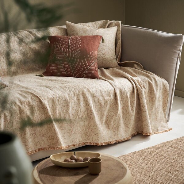 Ριχτάρι Καναπέ Τριθέσιου (180x300) Gofis Home Ivory/Appricot 430/03