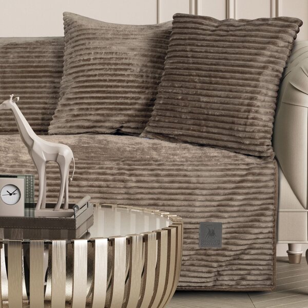 Ριχτάρι Καναπέ Διθέσιου Fleece (180x250) Greenwich Polo Club Essential 3997 Taupe