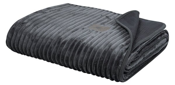 Ριχτάρι Καναπέ Διθέσιου Fleece (180x250) Greenwich Polo Club Essential 3998 Dark Grey