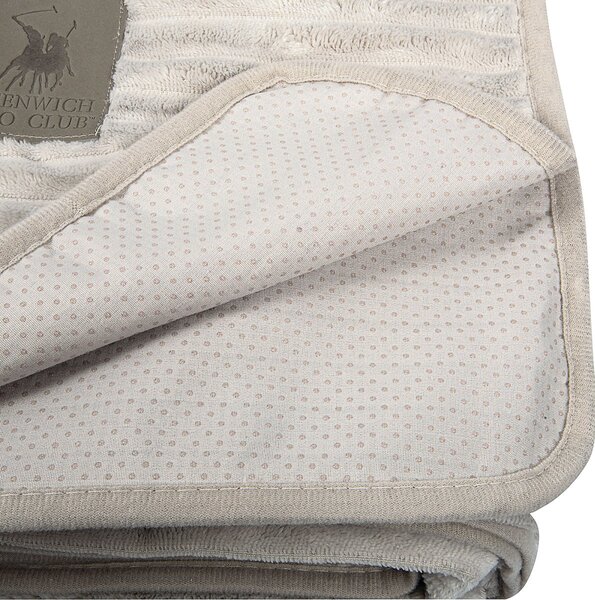 Ριχτάρι Καναπέ Διθέσιου Fleece (180x250) Greenwich Polo Club Essential 3995 Ivory