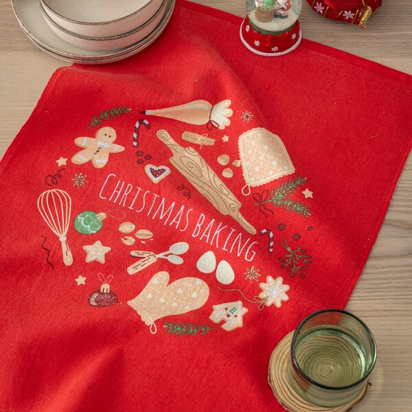 Χριστουγεννιάτικη Πετσέτα Κουζίνας (40x60) Nima Christmas Baking