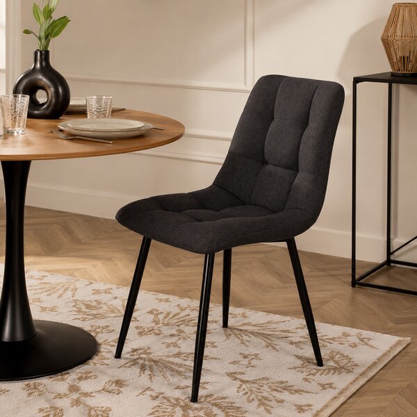 Καρέκλα Τραπεζαρίας (44x55x83.5) A-S Sirac Dark Grey 184905B