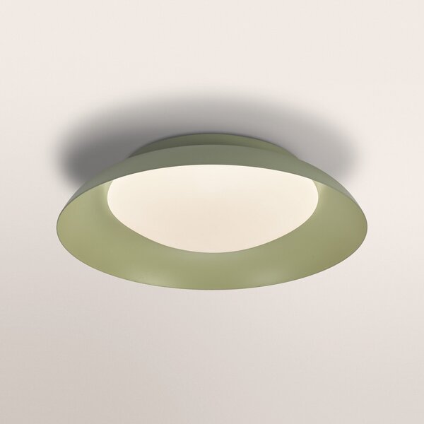 OSRAM Φωτιστικό οροφής LED ORBIS PLATE της OSRAM, πράσινο, Ø 31 cm, clickdim, ρυθμιζόμενος, Πράσινο, Σαλόνι / τραπεζαρία, Μέταλλο, σύγχρονο