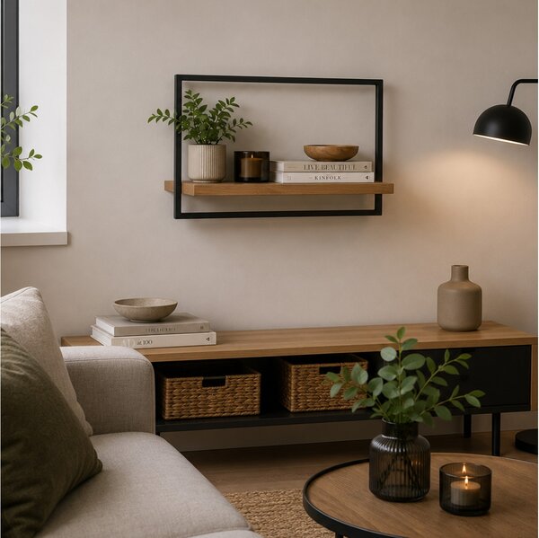 Ράφι τοίχου Juntoo Shelfie A με διαστάσεις 65x25x35cm