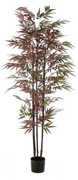 Τεχνητό Δέντρο Bamboo 180εκ. Emerald Green/Burgundy 435053