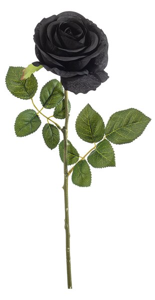 Τεχνητό Λουλούδι 67εκ. Emerald Rose Black 435249