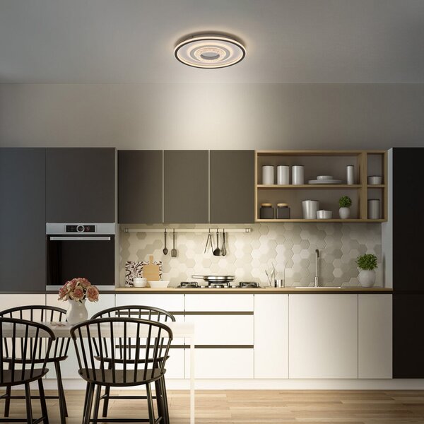 OSRAM Φωτιστικό οροφής LED ORBIS CRISTALLY, λευκό, Ø 43 cm, CCT, Λευκό, Σαλόνι / τραπεζαρία, Αλουμίνιο, σύγχρονο