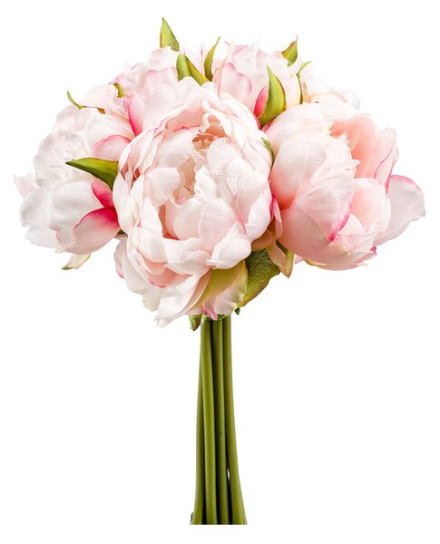 Τεχνητό Μπουκέτο Λουλουδιών 24εκ. Emerald Peony Pink 420175