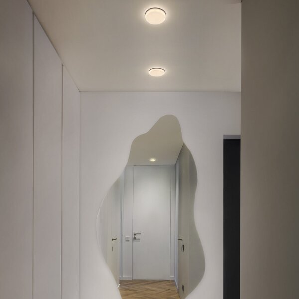 OSRAM LED φωτιστικό εντοιχισμού SLIM, Ø 17 cm, λευκό, μέταλλο, 3.000 K, Λευκό, Σαλόνι / τραπεζαρία, Μέταλλο, Φωτιστικά εσοχής στρογγυλά