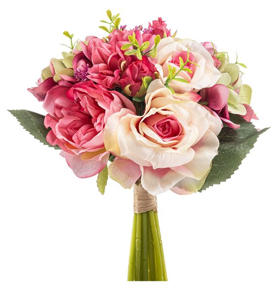 Τεχνητό Μπουκέτο Λουλουδιών 28εκ. Emerald Rose Pink 435305