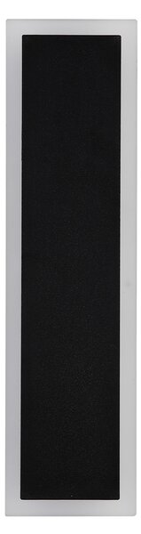 Searchlight Εξωτερικός φωτιστικός τοίχου LED Bordo Square, ύψος 30 cm, μαύρο αλουμίνιο, Μαύρο, Αλουμίνιο, σύγχρονο