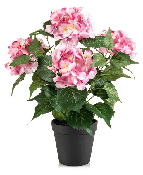 Τεχνητό Λουλούδι Σε Γλάστρα 40εκ. Emerald Hydrangea Pink 433399