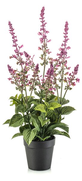 Τεχνητό Φυτό Σε Γλάστρα 45εκ. Emerald Salvia Mauve 434194