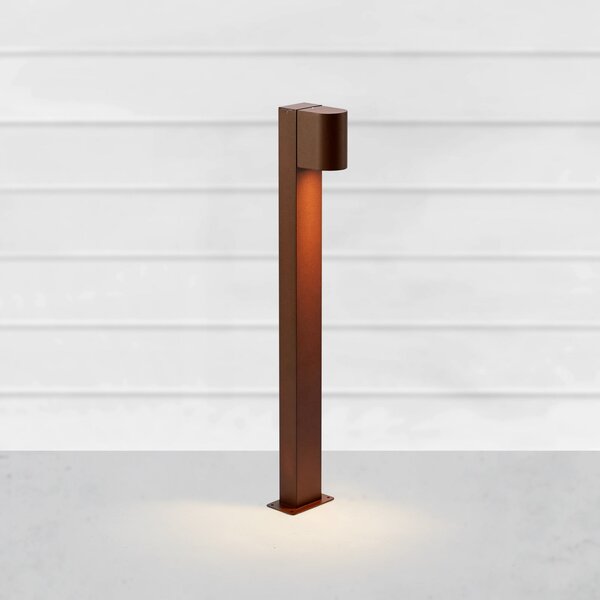 Markslöjd Φωτιστικό LED Alor, καφέ, IP65, ύψος 75 cm, ρυθμιζόμενο, ρυθμιζόμενος, Καφέ / Σκουριάς, Αλουμίνιο, Σκανδιναβικό