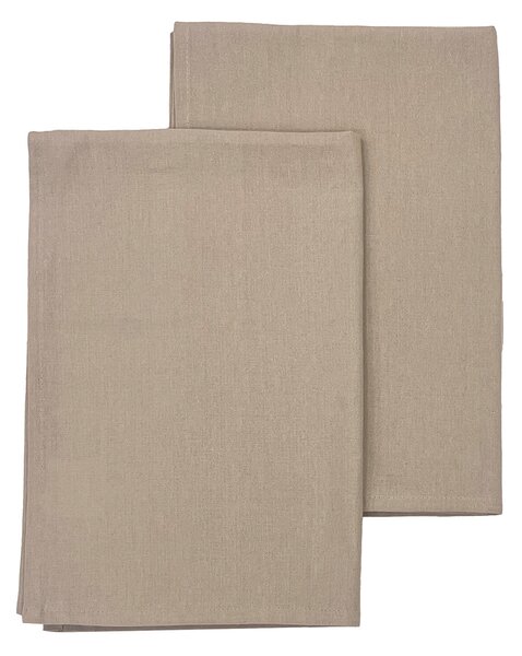 Ποτηρόπανα (Σετ 2τμχ) Melinen Zoe Beige