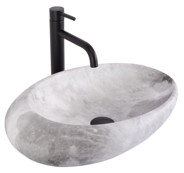 Νιπτήρας πάγκου Rea Roxy C Stone L.GREY 49 x 31 x 13.5 cm