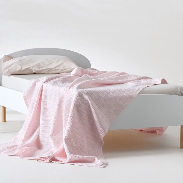 Κουβέρτα Πικέ Κούνιας (100x140) Kentia Loft Emery 14 Baby Pink