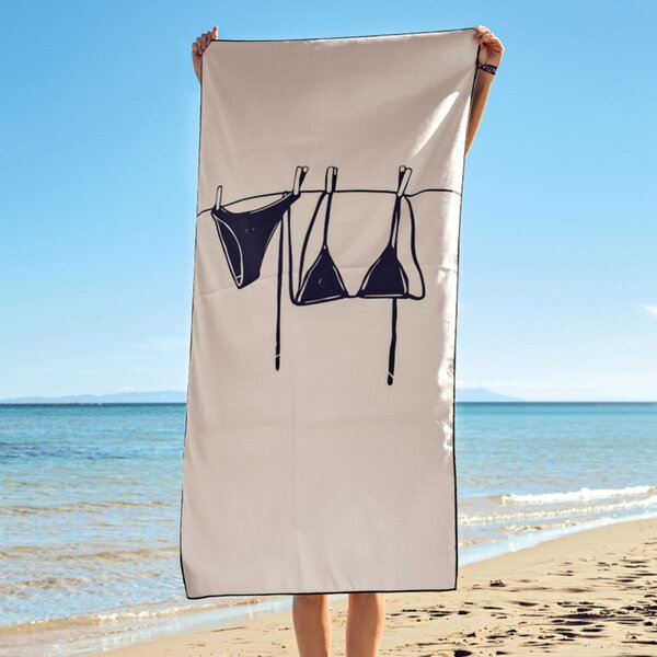 Πετσέτα Θαλάσσης Microfiber 2 Όψεων (80x160) Kentia Loft Resort 2612