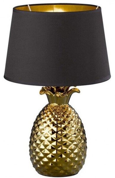 Επιτραπέζιο Φωτιστικό Pineapple χρυσό ή ασημί Φ20 Trio Lighting R50421079 Μαύρο-Χρυσό