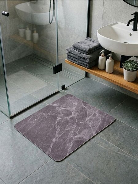 Sinsay - Γρήγορα στεγνό χαλάκι μπάνιου από διατομίτη - σκουρο γκρι
