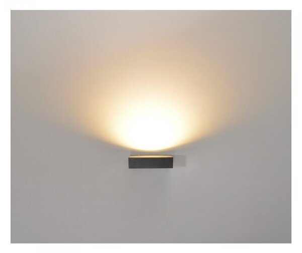 Απλίκα Φωτιστικό Τοίχου LED 6W W14CM Αλουμίνιο Luma Lighting 123-01452-17-black Μαύρο