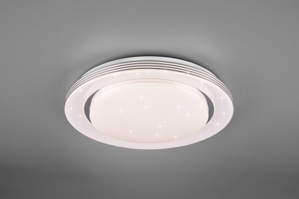 Πλαφονιέρα Φωτιστικό Οροφής LED 21W Λευκό Dimmable 3CCT Εφέ Atria R67041900 Trio Lighting R67041900 Λευκό