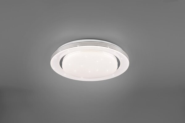 Πλαφονιέρα Φωτιστικό Οροφής LED 18W Dimmable 3CCT Εφέ Atria Trio Lighting R67041000 Λευκό