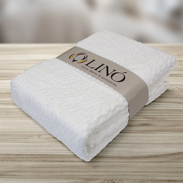 LINO ΚΟΥΒΕΡΤΑ PELUSA WHITE 160X220