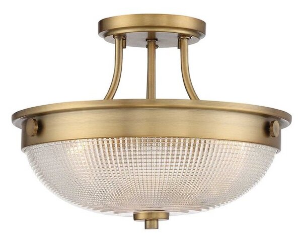 Πλαφονιέρα Φωτιστικό Οροφής 2xE27 60W IP20 Ασημί Mantle Elstead Lighting QZ-MANTLE-SF-WS Ορείχαλκος