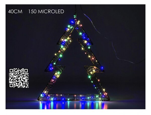 Δέντρο Φωτιζόμενο 150 Micro LED RGB 40cm 06510733 ArteLibre 06510733