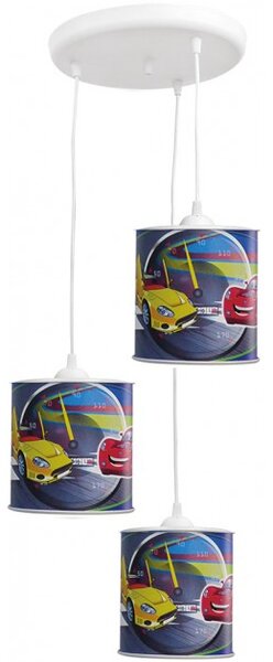 Κρεμαστό Φωτιστικό οροφής τρίφωτο Cars KID 3L BOY Heronia 36-0004 Μπλε