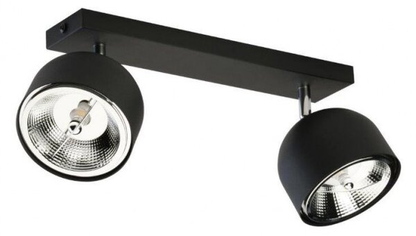 Σποτ Φωτιστικό Τοίχου-Οροφής ALTEA δίφωτο TK Lighting 3420 Μαύρο