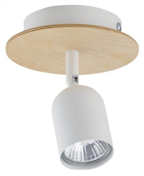 Σποτ Φωτιστικό Τοίχου-Οροφής με ξύλο TOP WOOD TK Lighting 3294 Λευκό