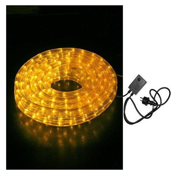 Φωτοσωλήνας LED Κίτρινη 10μ Φ13mm 36LED/m Δικάναλη 30-261030 Lumen 30-261030 Κίτρινο