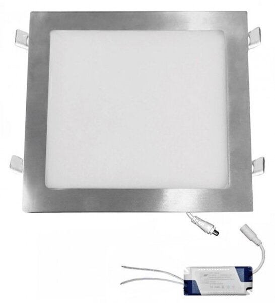 Φωτιστικό PL Χωνευτό 24W SMD Slim Σατινέ 3000Κ 21-025206600 Lumen 21-025206600 Αλουμίνιο