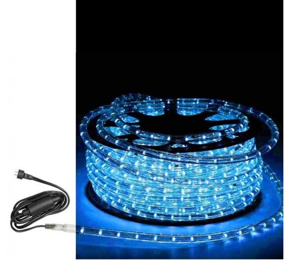 Φωτοσωλήνα LED 1W/m 50M 24V 48LED/M Μπλε Φως Στρογγυλή Μονοκάναλη 30-250484 Lumen 30-250484