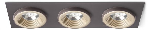 Χωνευτό Σποτ Φωτιστικό Οροφής Led SHARM SQ III H33,4 Φ11,4 Rendl R13261 Χρυσό