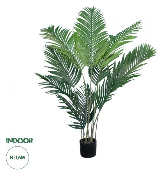 Artificial Garden ARECA PALM TREE 20009 Τεχνητό Διακοσμητικό Φυτό Φοινικόδεντρο Αρέκα Υ160cm Globostar 20009 Πράσινο