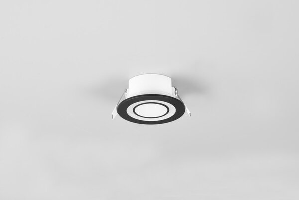 Χωνευτό Σποτ Φωτιστικό Οροφής LED 5W Core Trio Lighting 652510132 Μαύρο