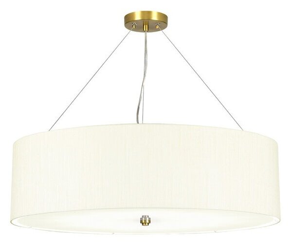 Κρεμαστό Φωτιστικό Οροφής 30 Ίντσες 7xE27 60W IP20 Pearce Elstead Lighting DL-PEARCE30-7LT-IV-AB Ορείχαλκος