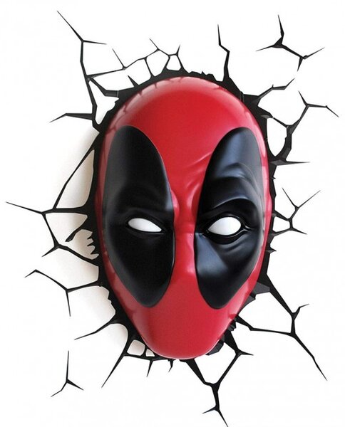 Φωτιστικό με Αυτοκόλλητο 3D Light FX Marvel Deadpool 3D Deco Light 62267