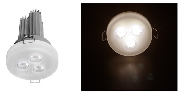 Χωνευτό Σποτ Φωτιστικό Οροφής 3x3W LED 30° Lumen 21-713330000 Ασημί