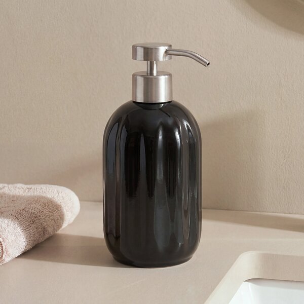 Dispenser Μπάνιου 450ml (Φ8.3x18) F-V Suny Black 220214J