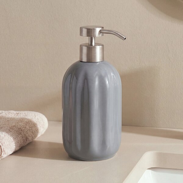 Dispenser Μπάνιου 450ml (Φ8.3x18) F-V Suny Grey 220214H