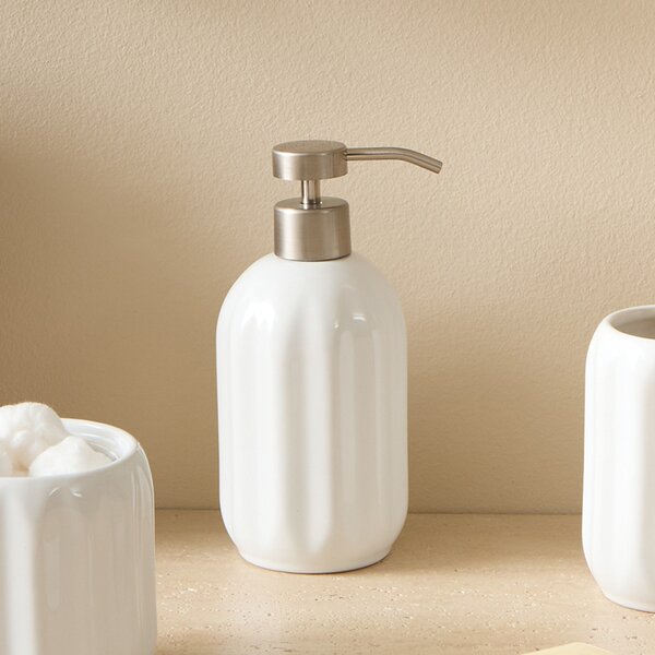 Dispenser Μπάνιου 450ml (Φ8.3x18) F-V Suny White 220214I