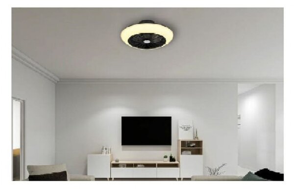 Ανεμιστήρας Οροφής LED 18W Μαύρο Lafee 03632Β Globo Lighting 03632B Μαύρο