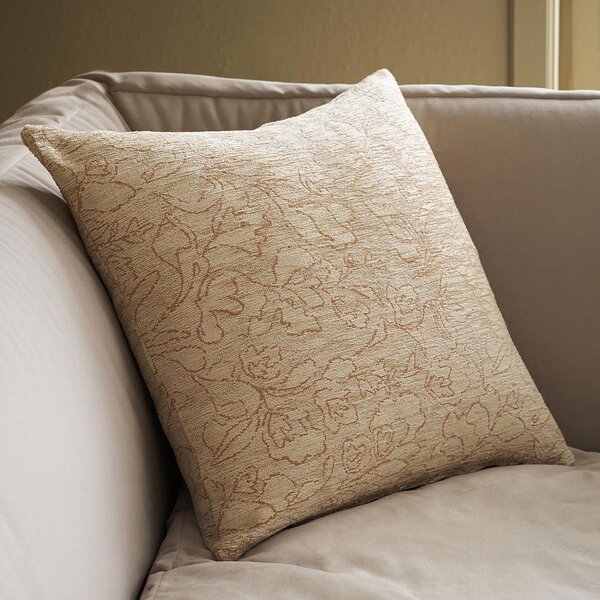 Διακοσμητική Μαξιλαροθήκη (50x50) Gofis Home Aradia Ivory/Appricot 430/03