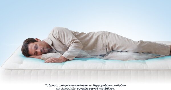 Στρώμα Sleepy, Exclusive Hybrid Cool Gel, 82x190x22, Μέτριο